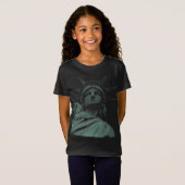 キッドズ·リバティーTシャツのNYシャツ記念像 Tシャツ (正面フル)