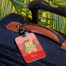 キッドハリネズミにおいがする花サンゴストライプ礁 ラゲッジタグ