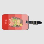 キッドハリネズミにおいがする花サンゴストライプ礁 ラゲッジタグ (正面横)