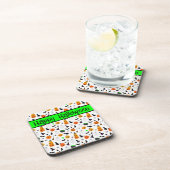 キッドハロウィーン幽霊カボチャ黒猫パーソナライズド コースター (右側)