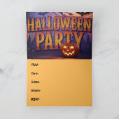 キッドハロウィーン招待状 カード (内部)