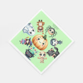 キッドハローウィンパーティ スタンダードランチョンナプキン (角)