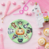 キッドハローウィンパーティ ペーパープレート (パーティー)