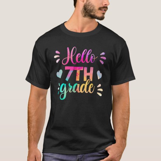 キッドハローセブグレード先生新学期Sq Tシャツ (正面)