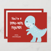 キッドバレンタイン·カード-ディノマイト·フレンド シーズンポストカード (正面/裏面)