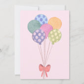 キッドバースデーパーティ招待状 招待状 (裏面)