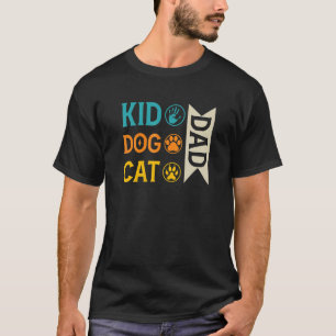 キッドパパドッグパパキャットパパポー神男性へ女アニメーション Tシャツ