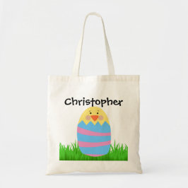 キッドパーソナライズされたズイースターエッグ狩りベビーシック トートバッグ
