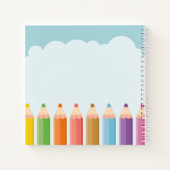 キッドパーソナライズされたズ・アート・ペンシル・スケッチ ノートブック (裏面)