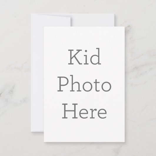 8.9cm x 12.7cmフラットサンキューカード (正面)