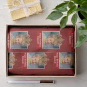 キッドパーソナライズされたフォトハッピーバースデーキングクラウン 薄葉紙 (ギフト)