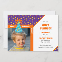 キッドパーソナライズされたフォトハッピーバースデーブルーハットv2