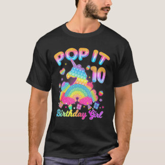 キッドポップ・アートのイット10th誕生日ガーレル10歳の少女 tシャツ
