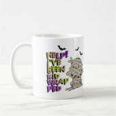 キッドラップおもしろいミイラベビーグリーン/パープルID683 コーヒーマグカップ (左)