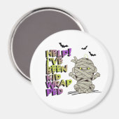 キッドラップおもしろいミイラベビーグリーン/パープルID683 マグネット (正面/裏面)