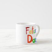 キッド文字フューチャーパパTシャツとギフト エスプレッソカップ (正面右)