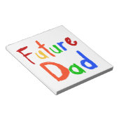 キッド文字フューチャーパパTシャツとギフト ノートパッド (アングル)