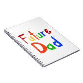 キッド文字フューチャーパパTシャツとギフト ノートブック (右側)