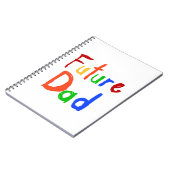 キッド文字フューチャーパパTシャツとギフト ノートブック (左側)