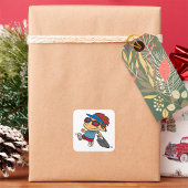 キッド旅行スクエアステッカー スクエアシール