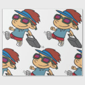 キッド旅行ラッピング紙 ラッピングペーパー (フラット)