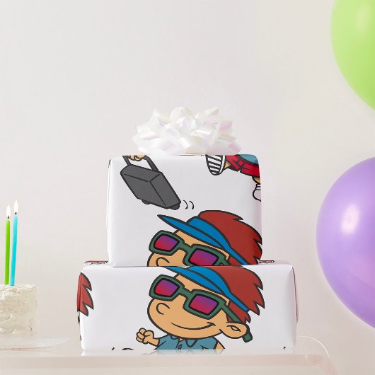 キッド旅行ラッピング紙 ラッピングペーパー