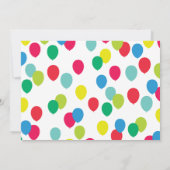 キッド誕生日イエロースクールバスパーティー 招待状 (裏面)