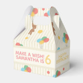 キッド誕生日バルーンテディベア年齢 フェイバーボックス (裏面サイド)