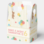 キッド誕生日バルーンテディベア年齢 フェイバーボックス (オープン)