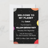 キッド誕生日招待状 招待状 (裏面)