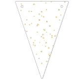 キッド誕生日金ゴールドグリッター バンティングフラッグ (第2の旗)