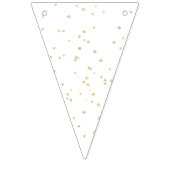 キッド誕生日金ゴールドグリッター バンティングフラッグ (第1の旗)
