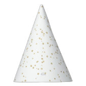 キッド誕生日金ゴールドグリッター パーティーハット (右)