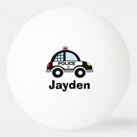 キッド警察の車の卓球ピンポンボール 卓球ボール (正面)