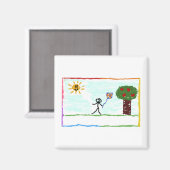 キッド遊は凧で マグネット (正面/裏面)