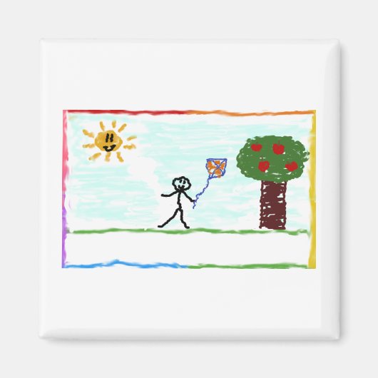 キッド遊は凧で マグネット (正面)