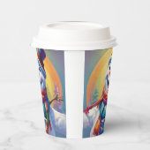 キッド雪だるま紙カップ 紙コップ (左)