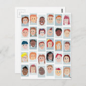 キッド顔 ポストカード (正面/裏面)