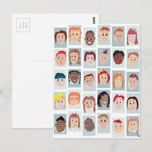 キッド顔 ポストカード (正面/裏面)