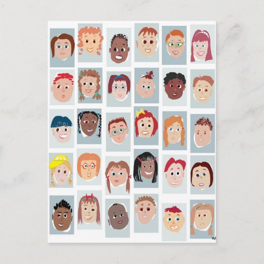 キッド顔 ポストカード (正面)