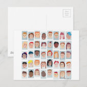 キッド顔 ポストカード (正面/裏面)