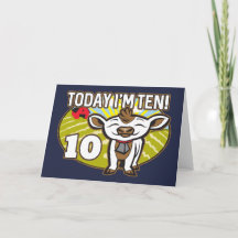 キッド10誕生日今日は10だ!かわいい牛