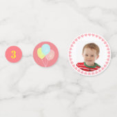 キッド3rd誕生日バルーンパーティー コンフェッティ (正面)