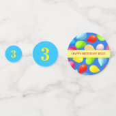 キッド3rd誕生日バルーンパーティー コンフェッティ (裏面)