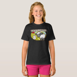 キッド8誕生日今日は8だ！かわいい子羊 Tシャツ