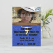 キッド·カウボーイ誕生パーティー 招待状 (スタンド正面)