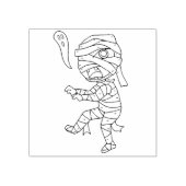 キッド・ミイラ3イラストレーションアートスタンプ ラバースタンプ (インプリント)