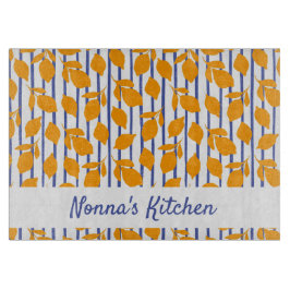 キッパーソナライズされたイタリアンモダンチのレモン カッティングボード