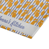 キッパーソナライズされたイタリアンモダンチのレモン カッティングボード (角)