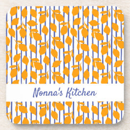 キッパーソナライズされたイタリアンモダンチのレモン コースター